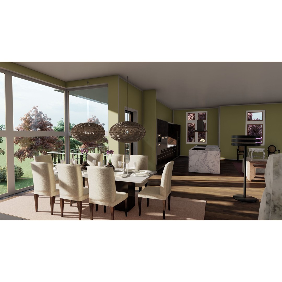 Beautiful Nature House 3D Model – Detailed Architectural Design, SketchUp & Lumion - View 17