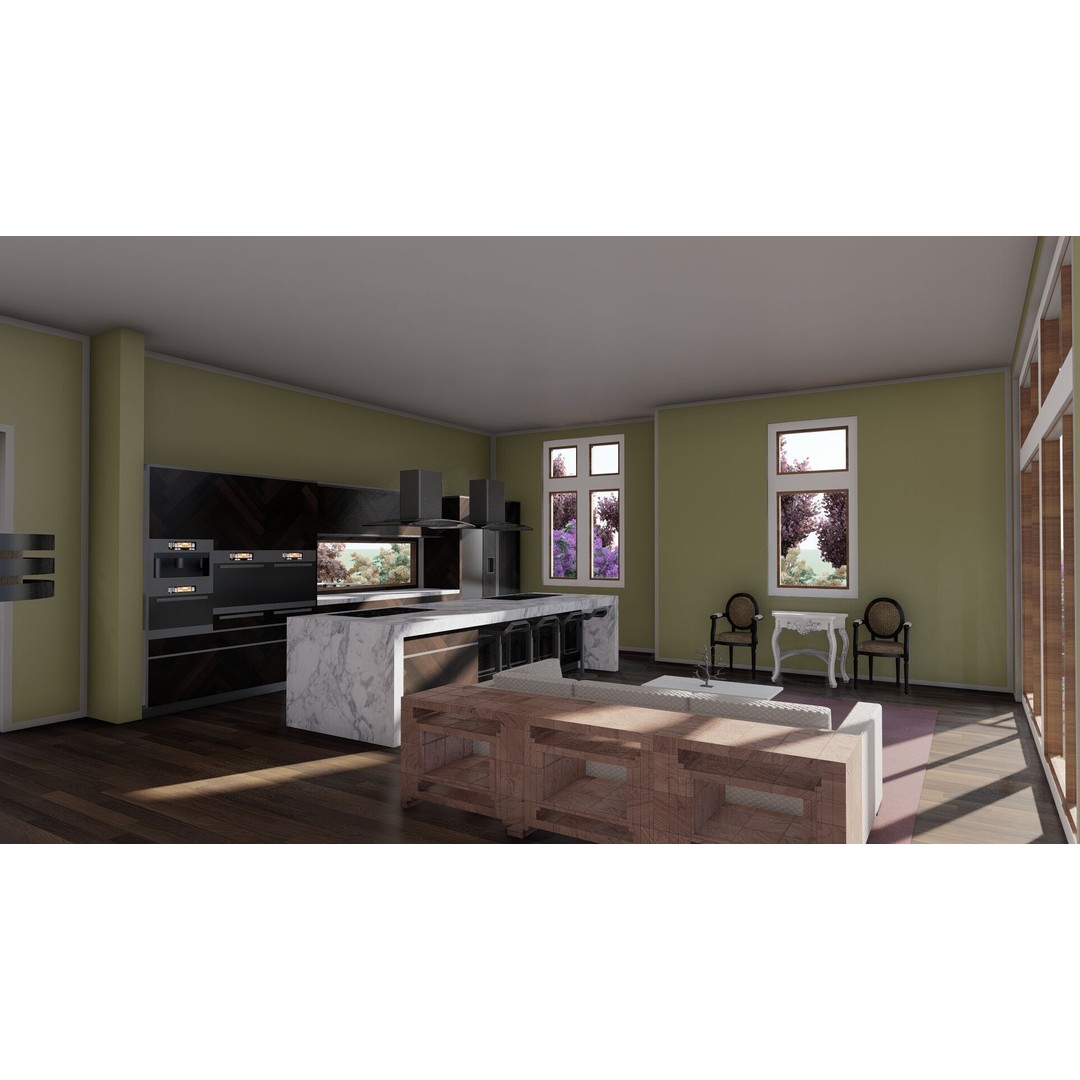 Beautiful Nature House 3D Model – Detailed Architectural Design, SketchUp & Lumion - View 19