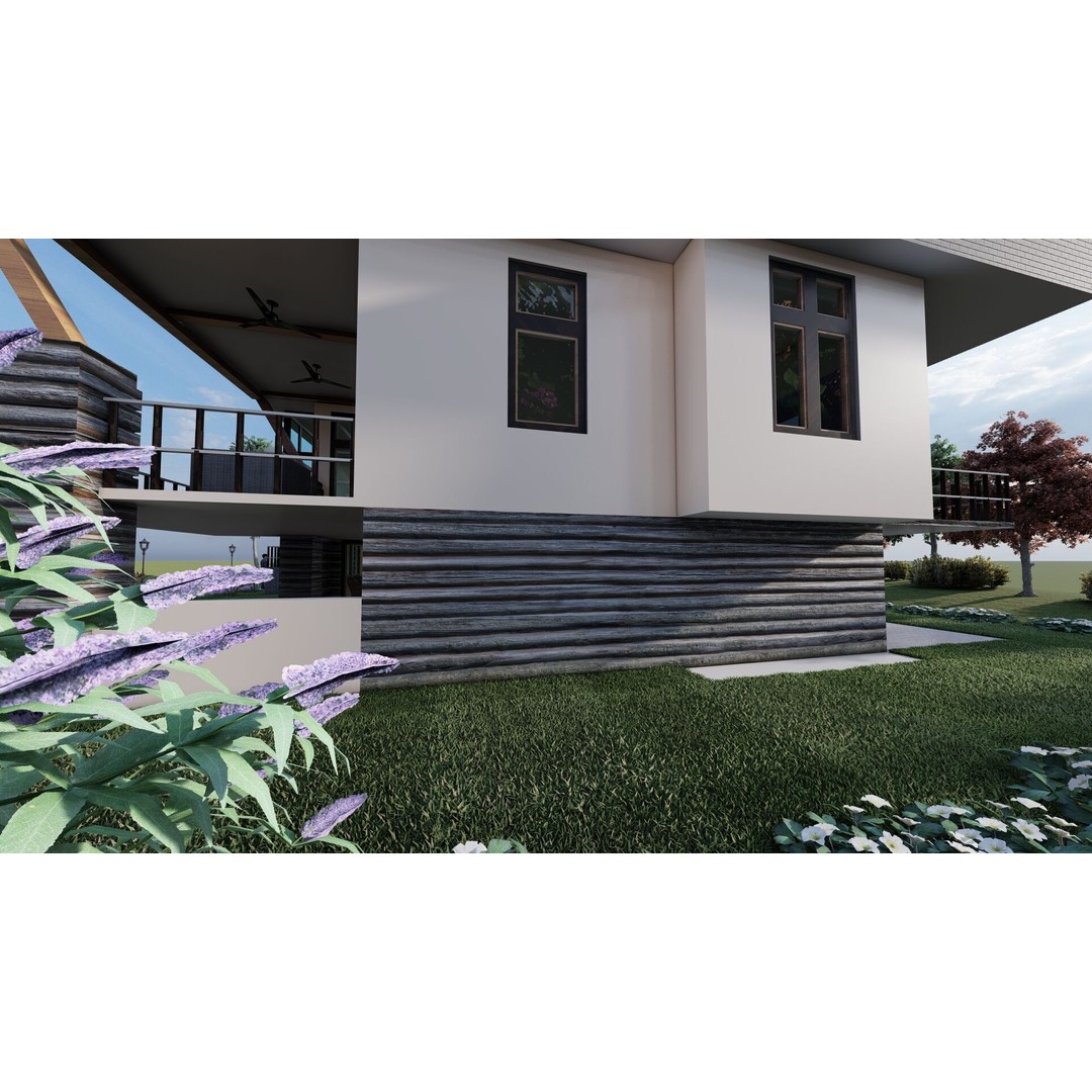 Beautiful Nature House 3D Model – Detailed Architectural Design, SketchUp & Lumion - View 7