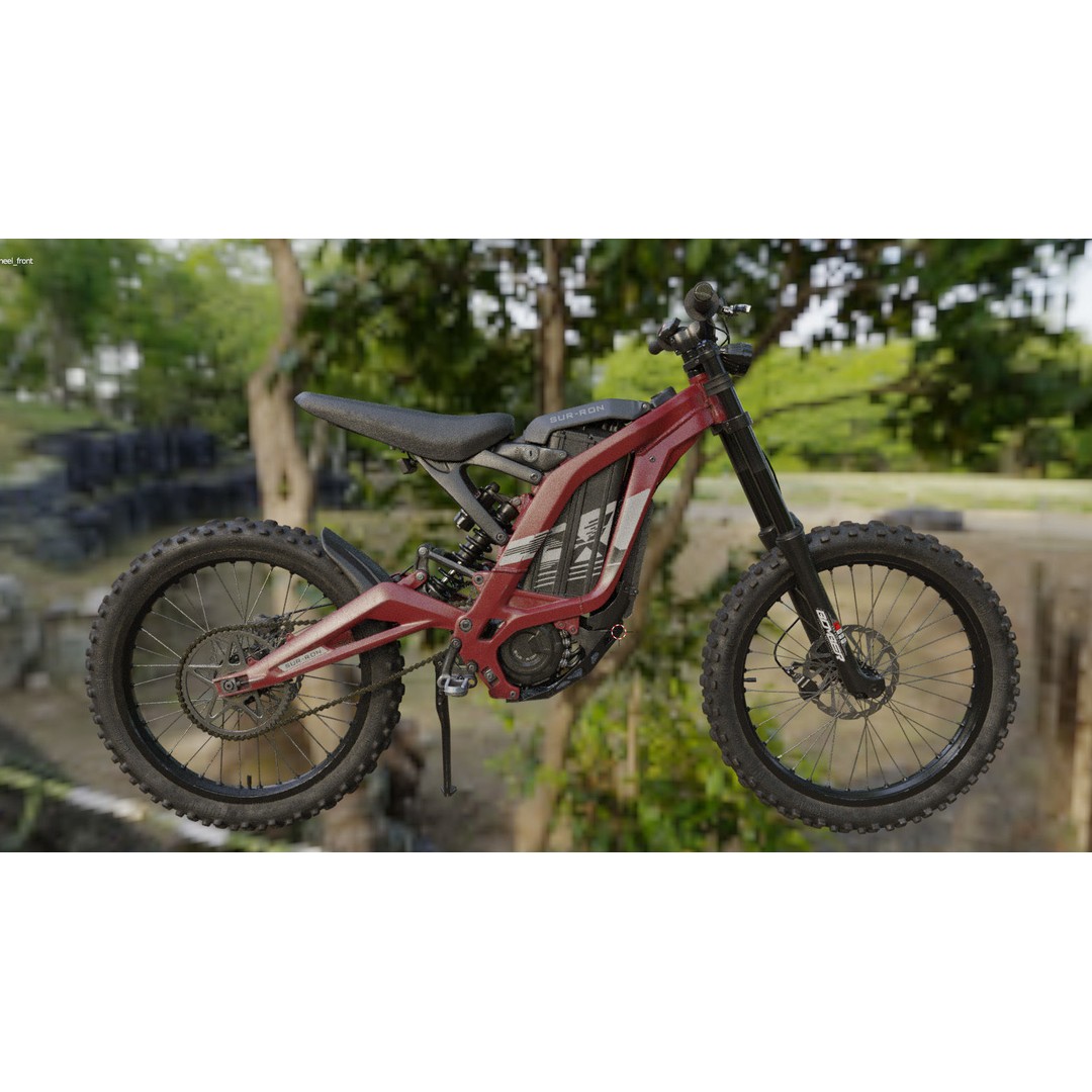 Electric Bike Surron X 3D Model – Highly Detailed Game-Ready Asset, FBX - View 10