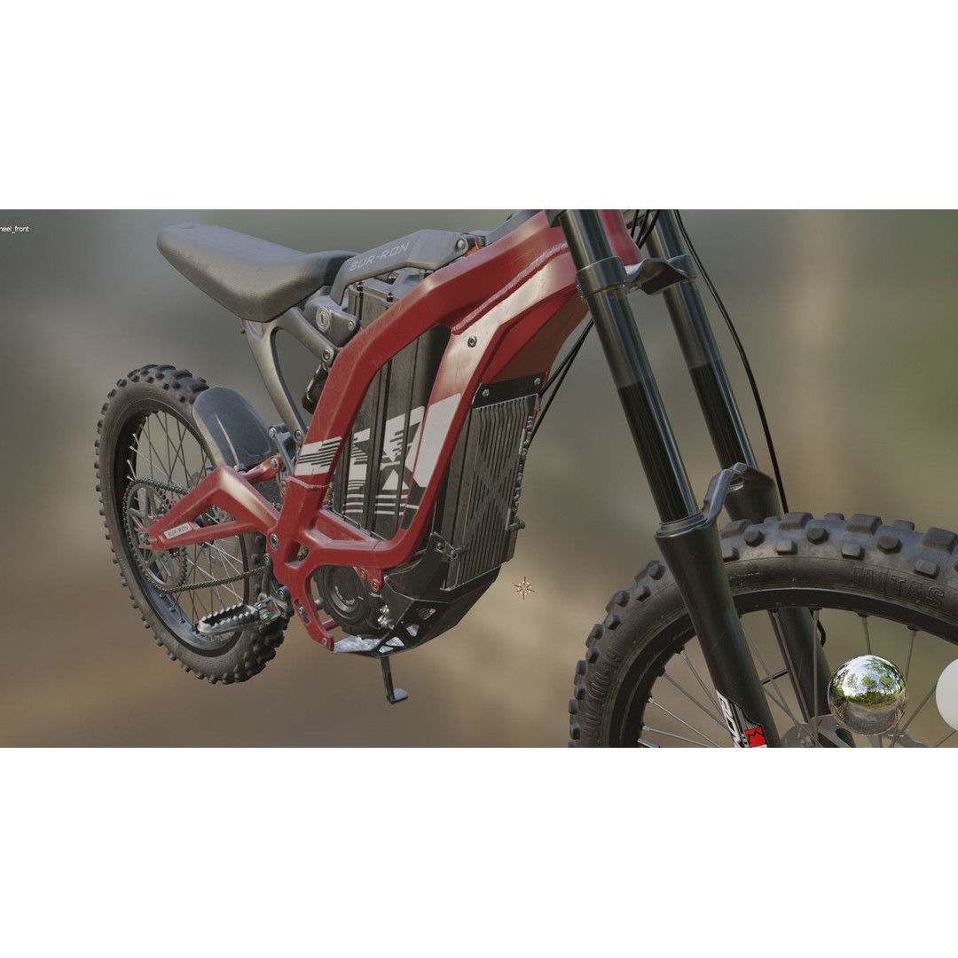 Electric Bike Surron X 3D Model – Highly Detailed Game-Ready Asset, FBX - View 16