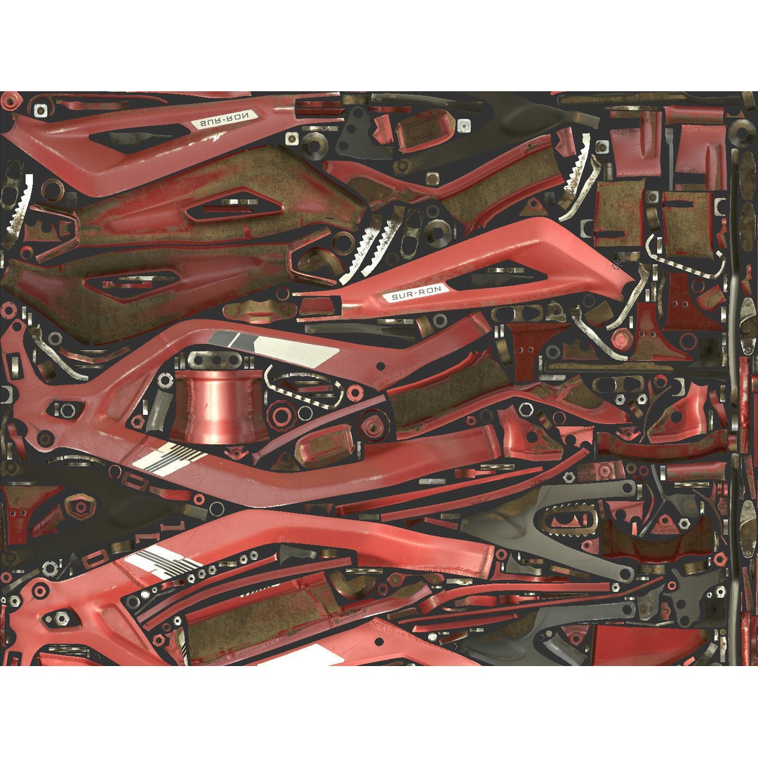 Electric Bike Surron X 3D Model – Highly Detailed Game-Ready Asset, FBX - View 26