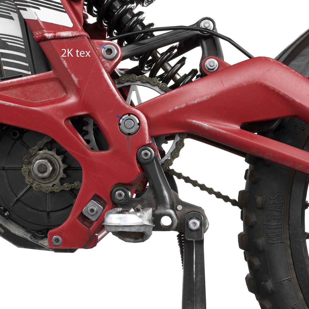 Electric Bike Surron X 3D Model – Highly Detailed Game-Ready Asset, FBX - View 30