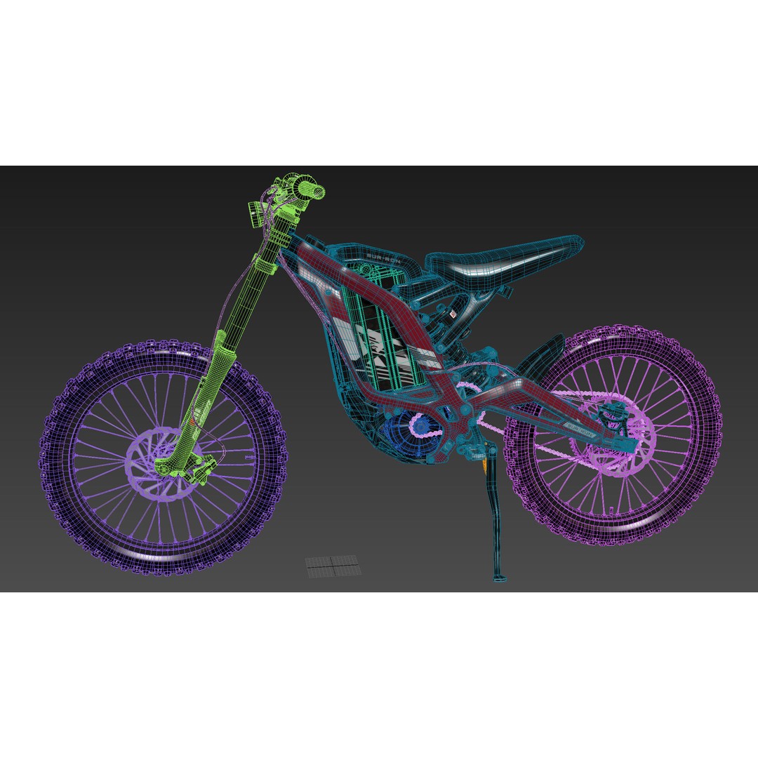 Electric Bike Surron X 3D Model – Highly Detailed Game-Ready Asset, FBX - View 32