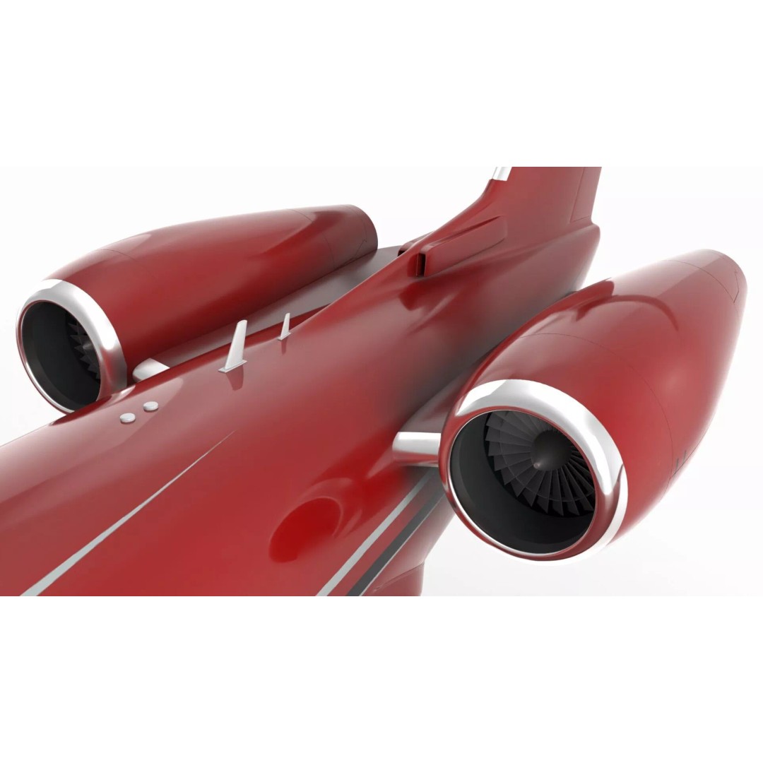 Private Jet 3D Model – Luxury Aircraft with Smart Follow Me Car - View 19