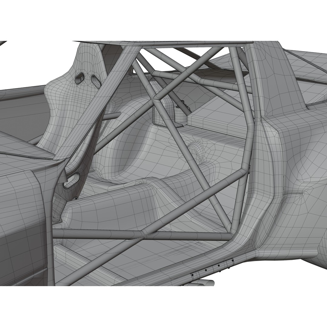 Mazda RX-7 SA22C 3D Model – High Poly Game Asset, FBX & OBJ Formats