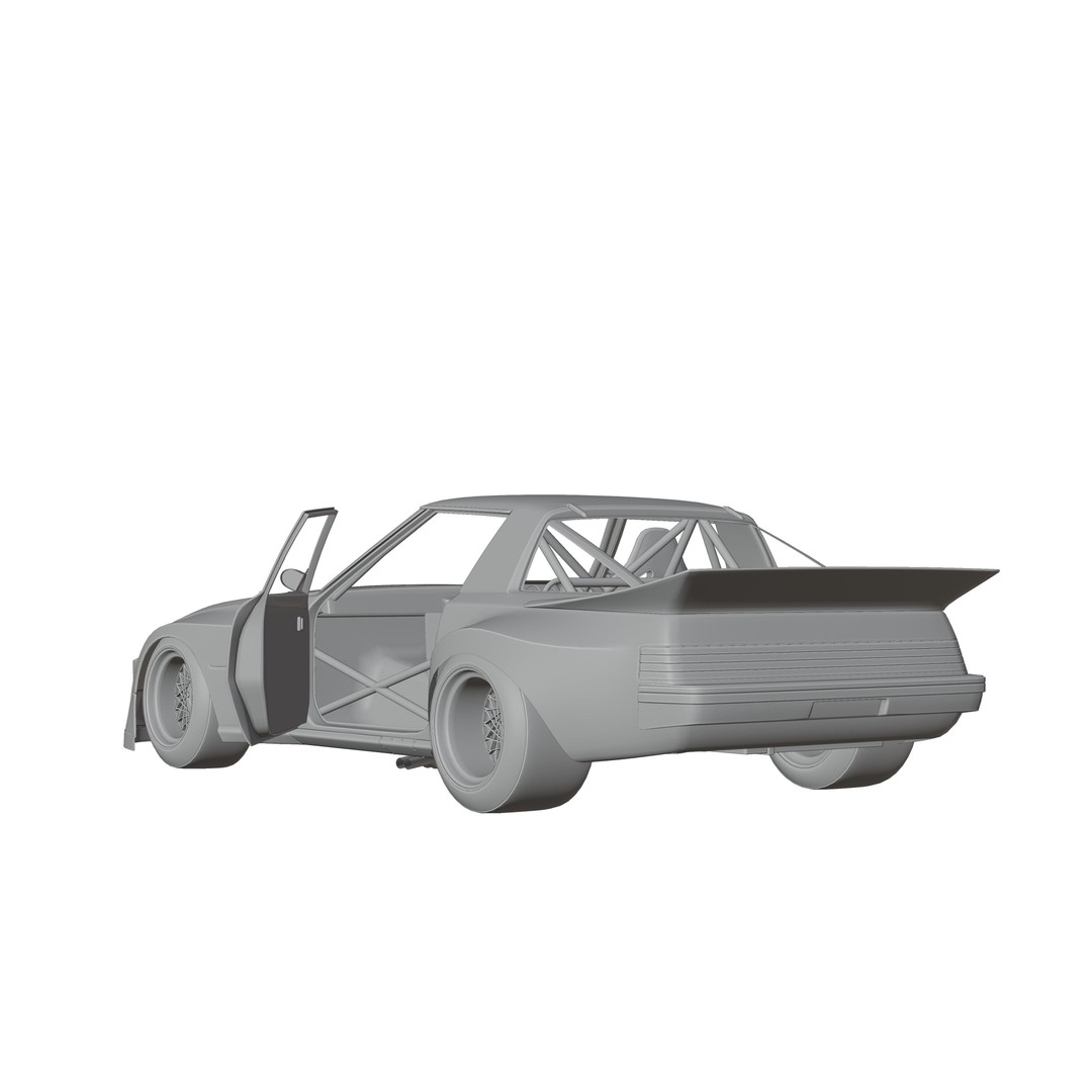Mazda RX-7 SA22C 3D Model – High Poly Game Asset, FBX & OBJ Formats - View 14