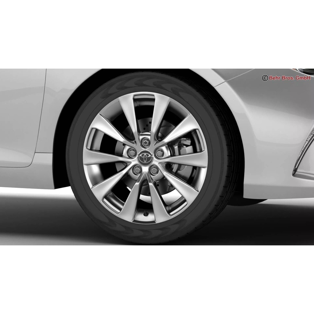 Toyota Camry 2015 3D Model – High Poly Detailed Sedan, FBX/OBJ - View 10