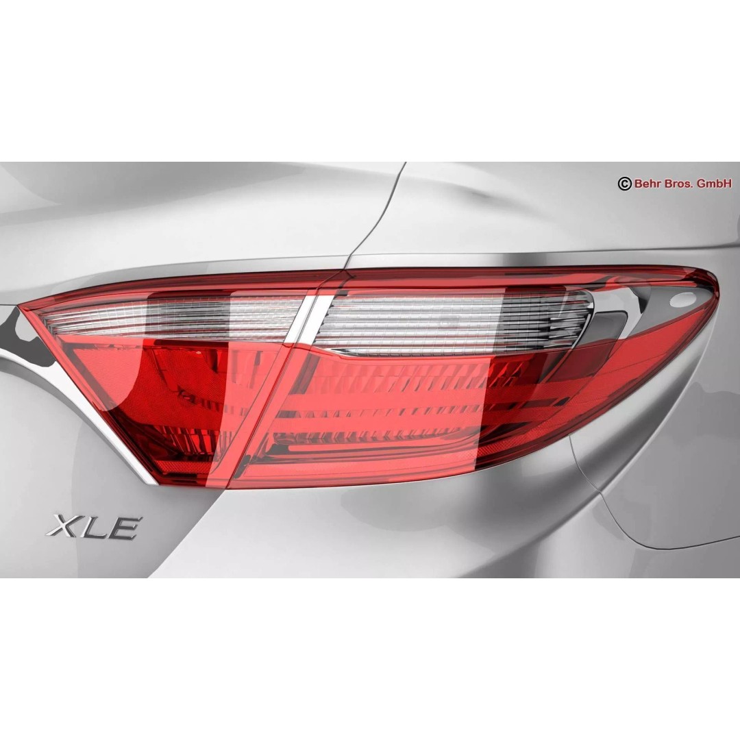 Toyota Camry 2015 3D Model – High Poly Detailed Sedan, FBX/OBJ - View 12