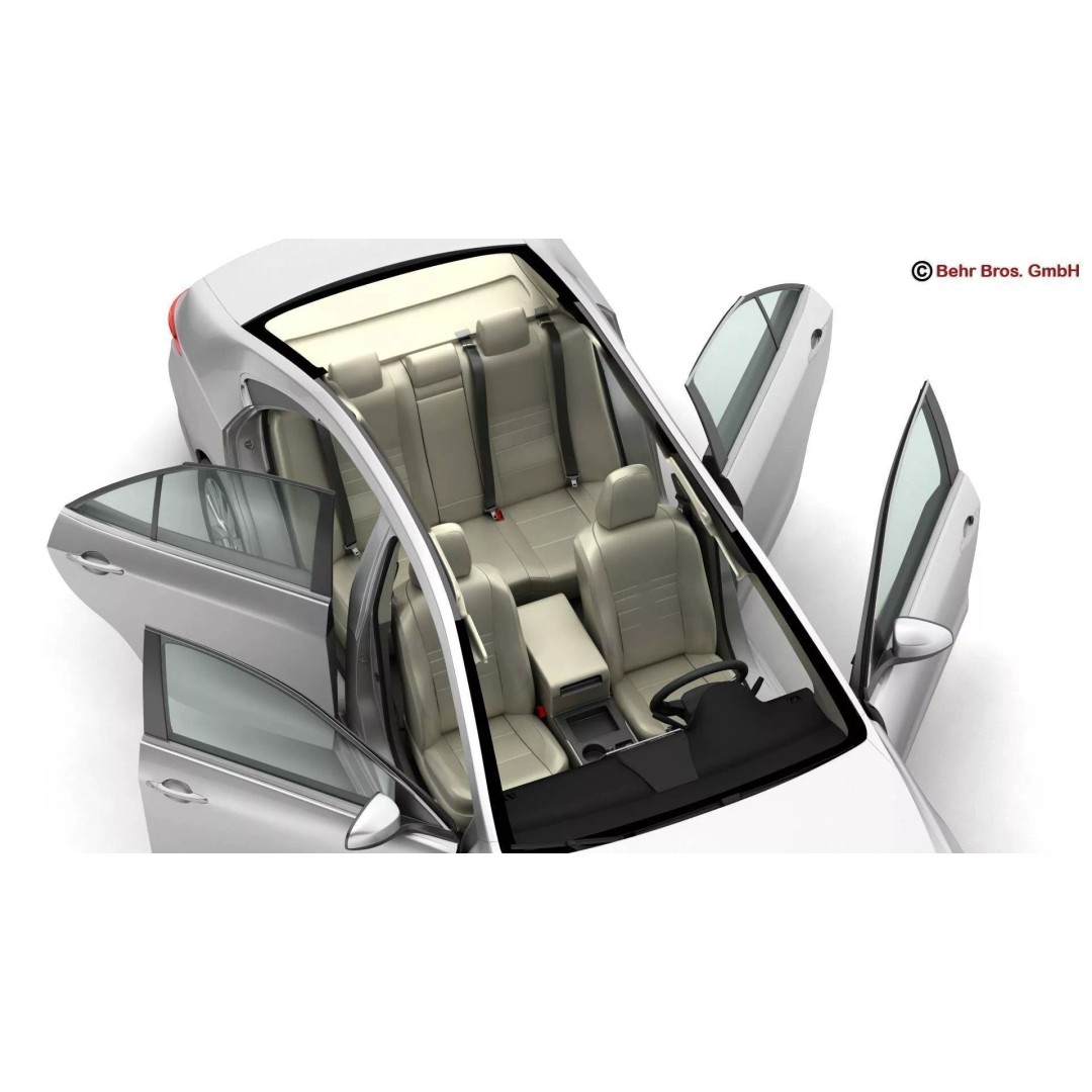 Toyota Camry 2015 3D Model – High Poly Detailed Sedan, FBX/OBJ - View 13