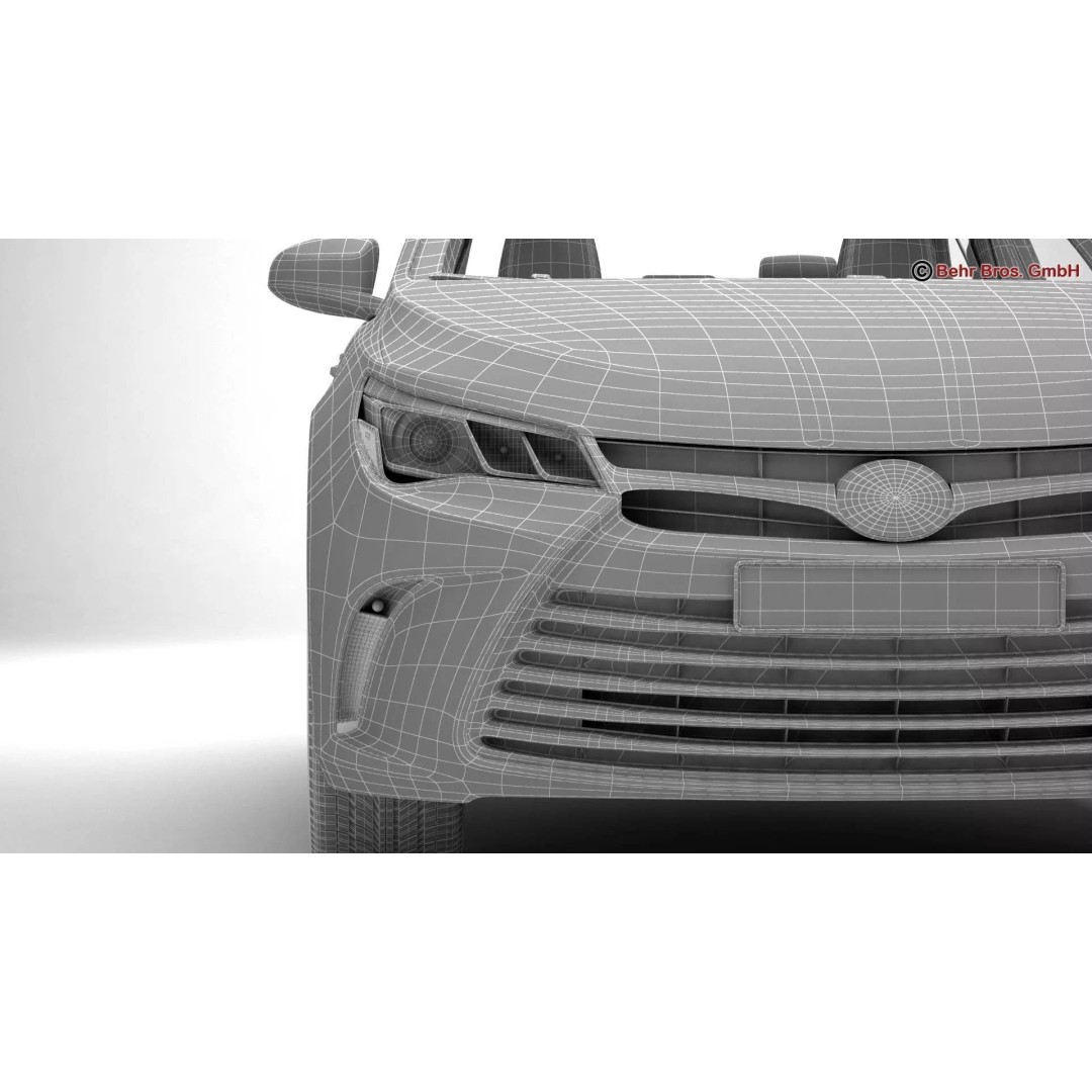 Toyota Camry 2015 3D Model – High Poly Detailed Sedan, FBX/OBJ - View 23
