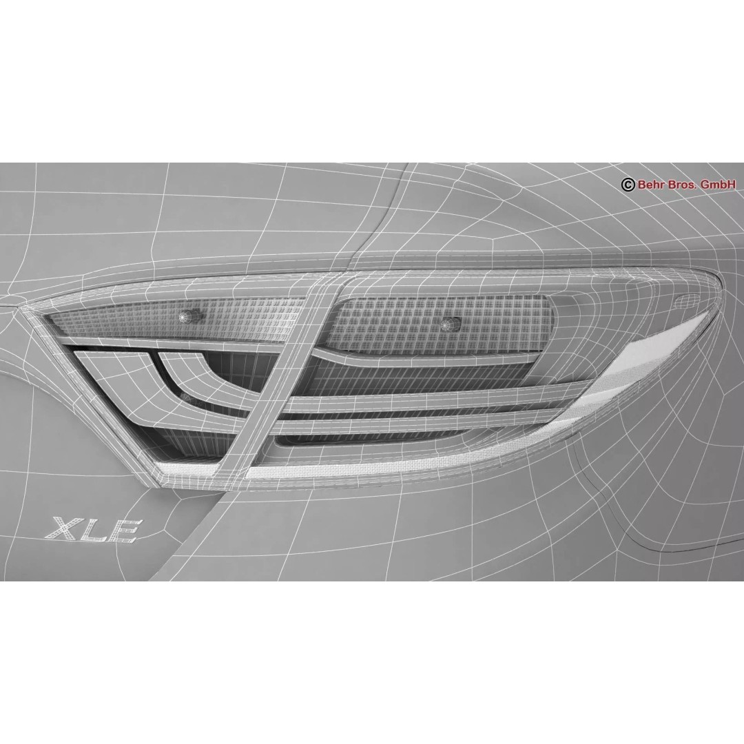 Toyota Camry 2015 3D Model – High Poly Detailed Sedan, FBX/OBJ - View 26