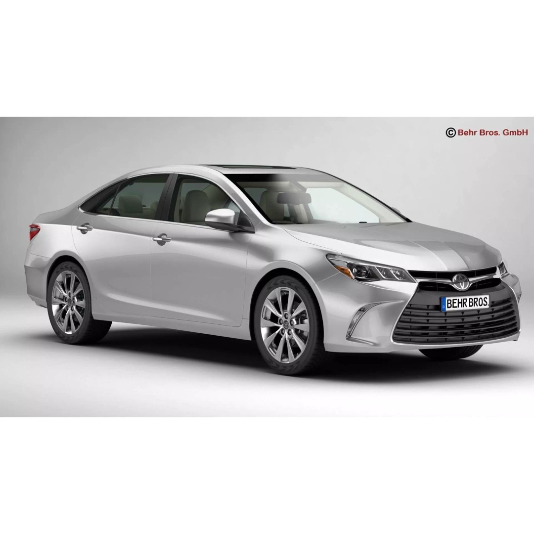 Toyota Camry 2015 3D Model – High Poly Detailed Sedan, FBX/OBJ - View 3