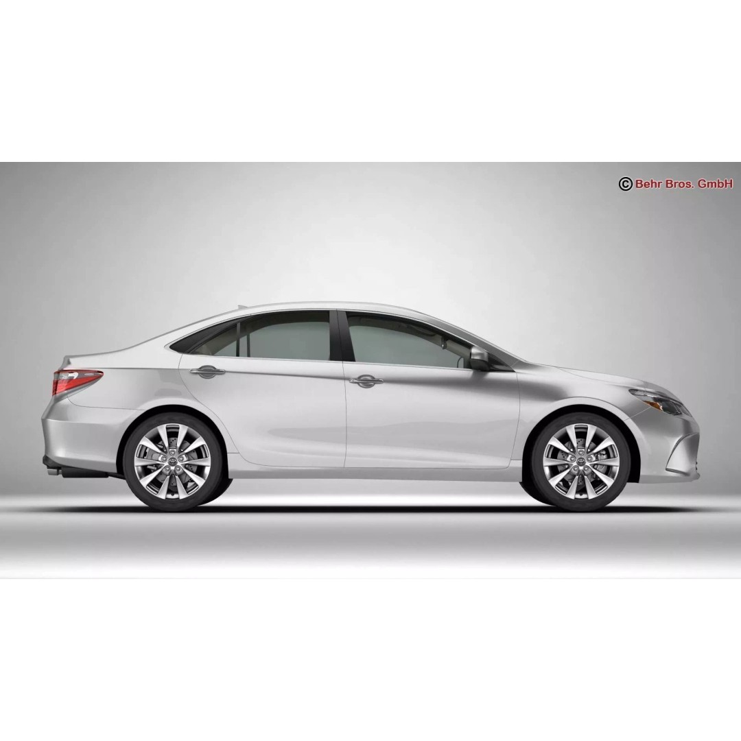 Toyota Camry 2015 3D Model – High Poly Detailed Sedan, FBX/OBJ - View 7