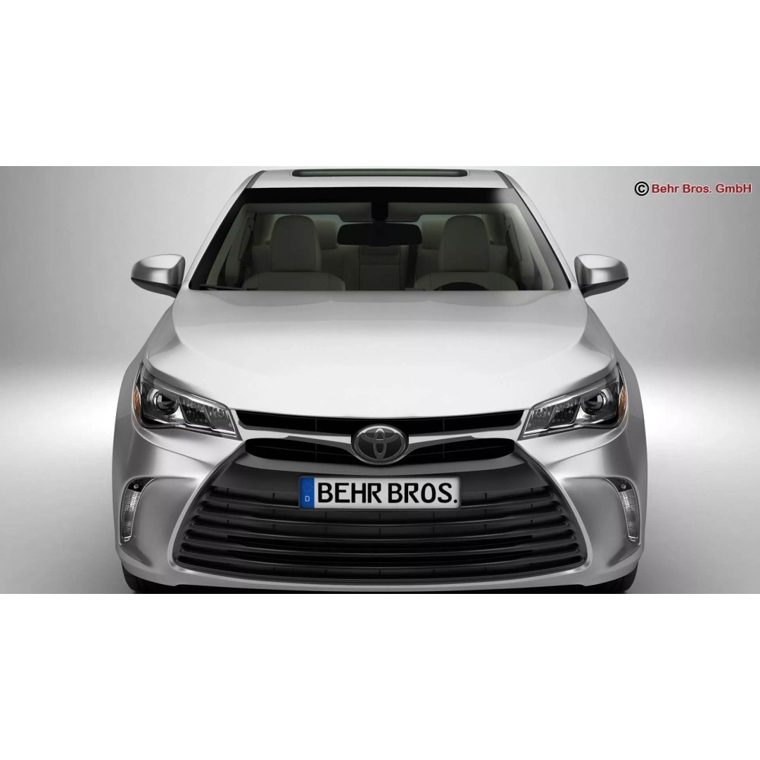 Toyota Camry 2015 3D Model – High Poly Detailed Sedan, FBX/OBJ - View 8
