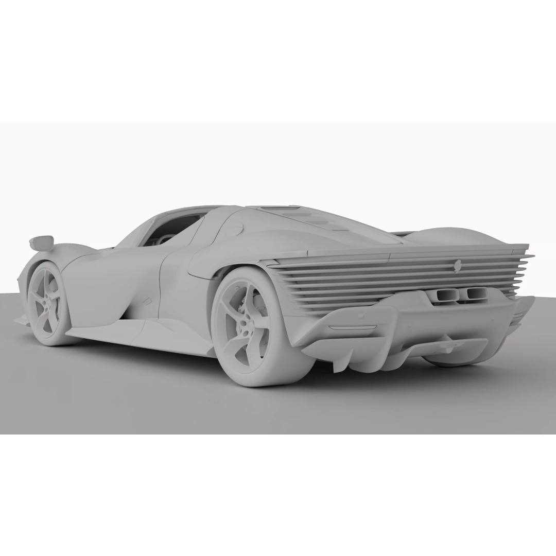 Ferrari Daytona SP3 3D Model – High Poly PBR Asset, FBX, Blender - View 15