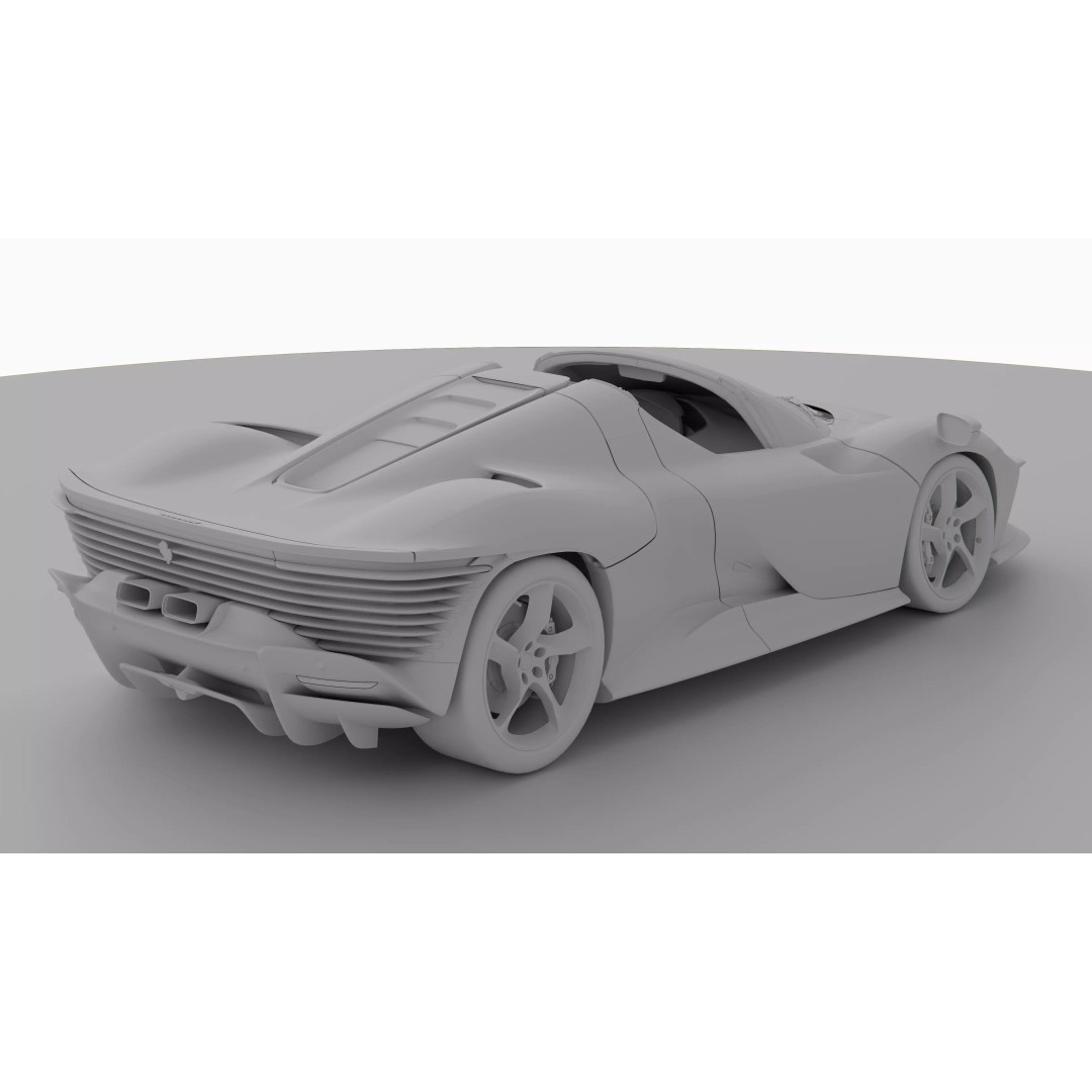 Ferrari Daytona SP3 3D Model – High Poly PBR Asset, FBX, Blender - View 16