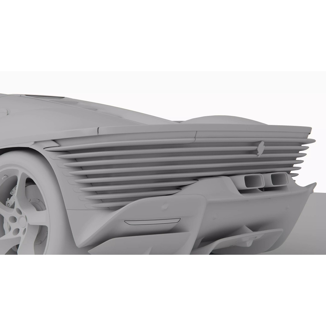 Ferrari Daytona SP3 3D Model – High Poly PBR Asset, FBX, Blender - View 21