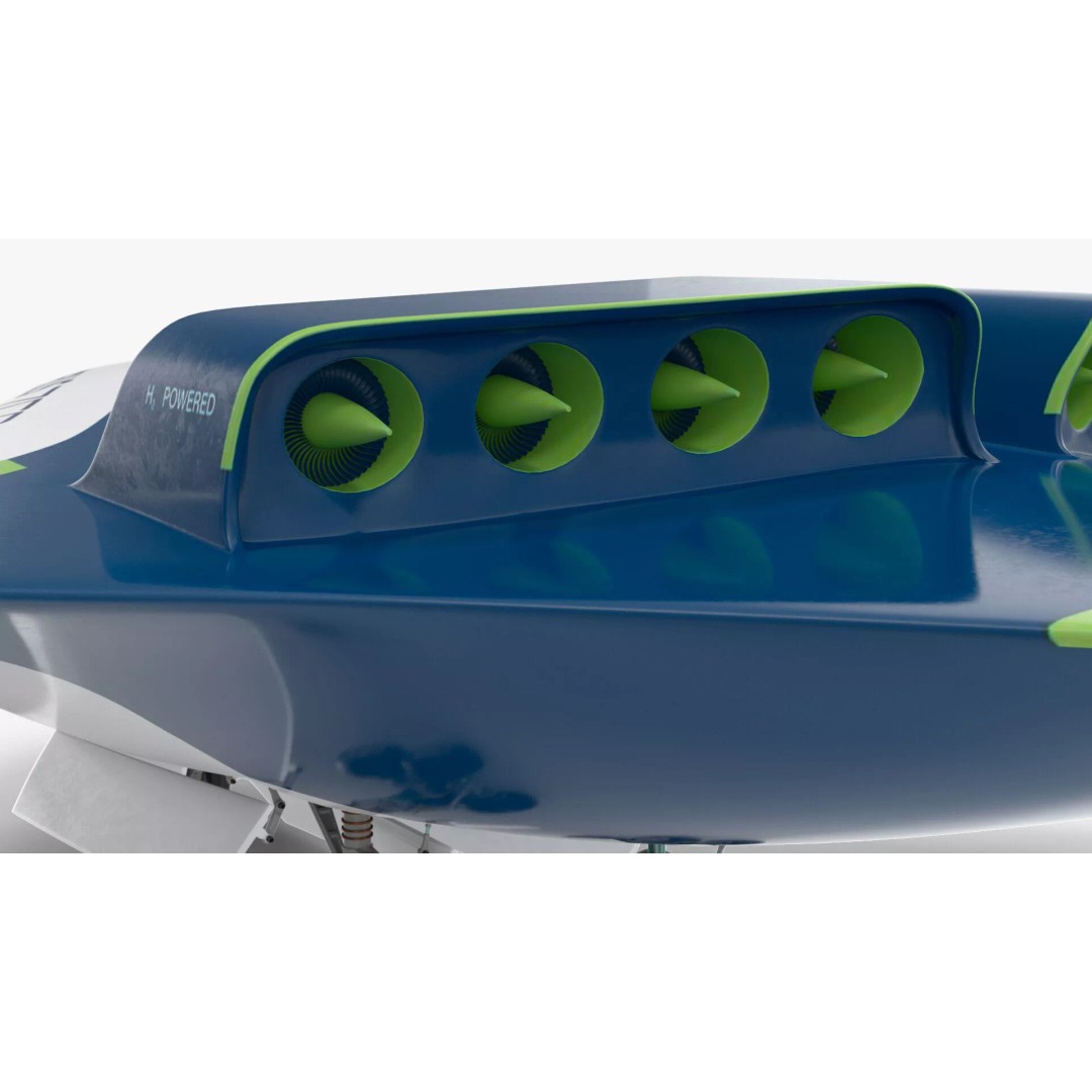 Airbus ZEROe Blended-Wing Body 3D Model – Rigged for Maya, PBR Textures - View 38