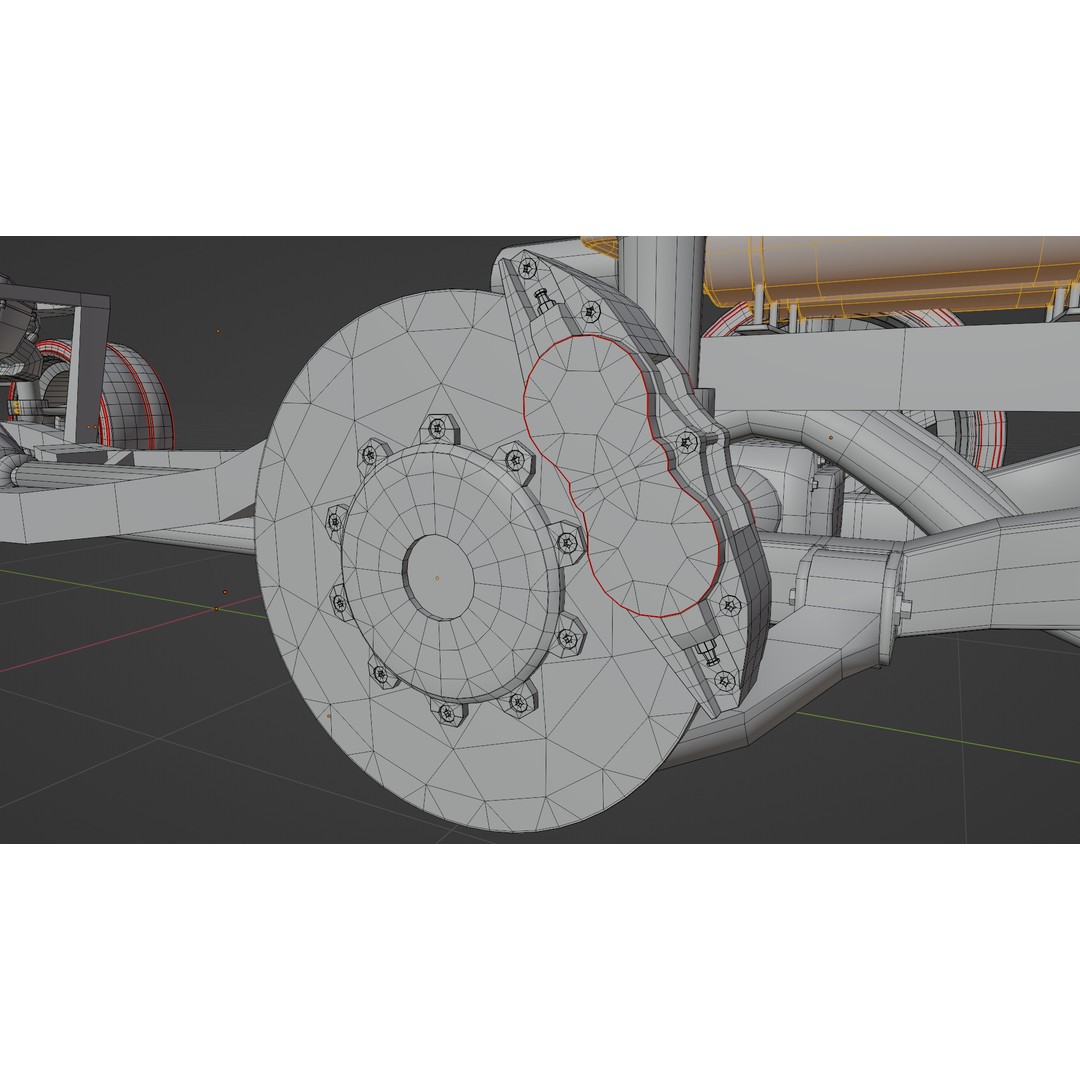 Chevrolet Chevelle SS 1967 3D Model – Low Poly Game Asset, Blender, FBX - View 17