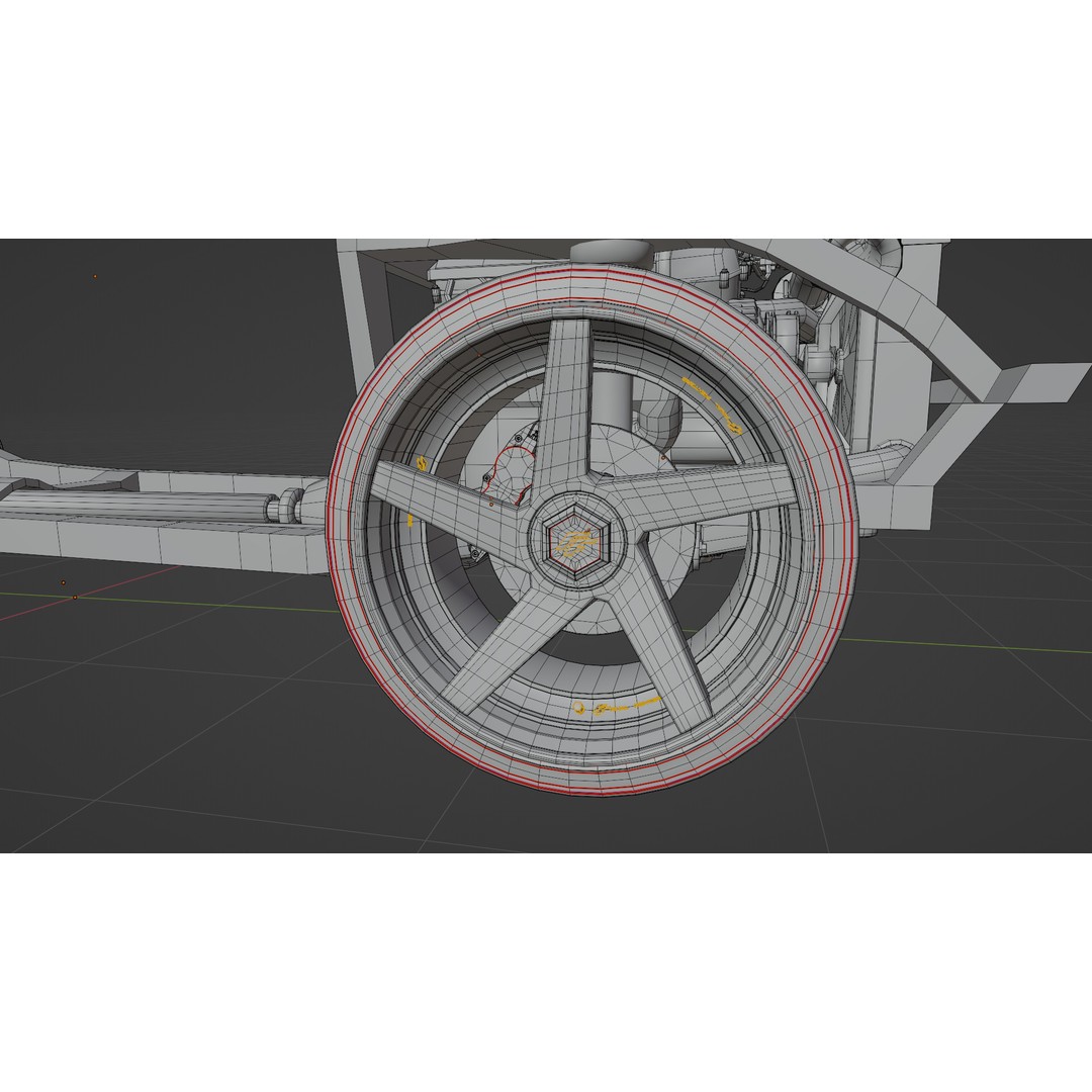 Chevrolet Chevelle SS 1967 3D Model – Low Poly Game Asset, Blender, FBX - View 20