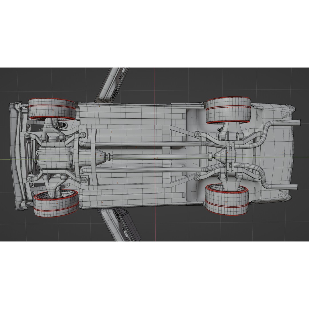 Chevrolet Chevelle SS 1967 3D Model – Low Poly Game Asset, Blender, FBX - View 30