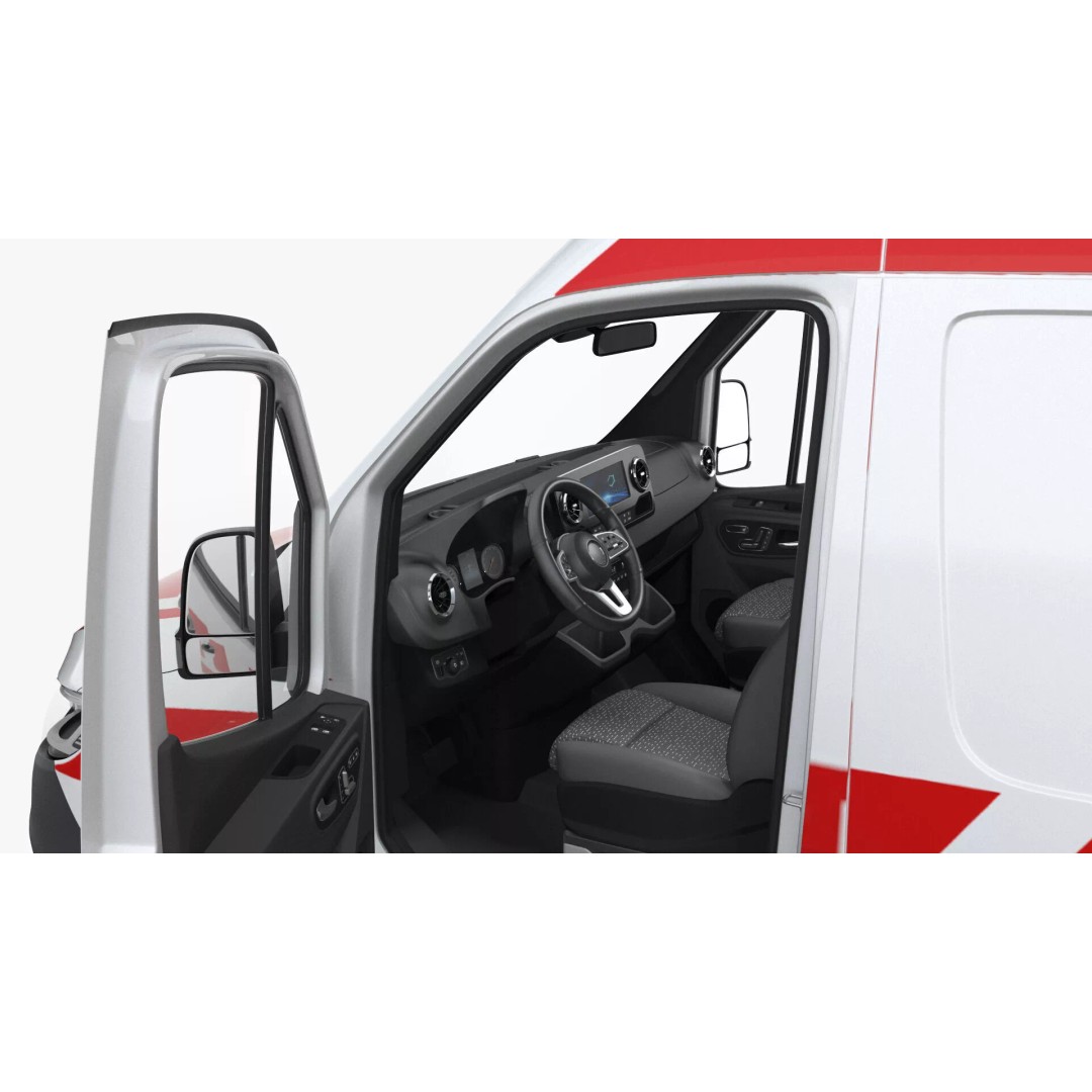 Paramedic Ambulance 3D Model – Rigged High-Quality Vehicle Asset - View 15