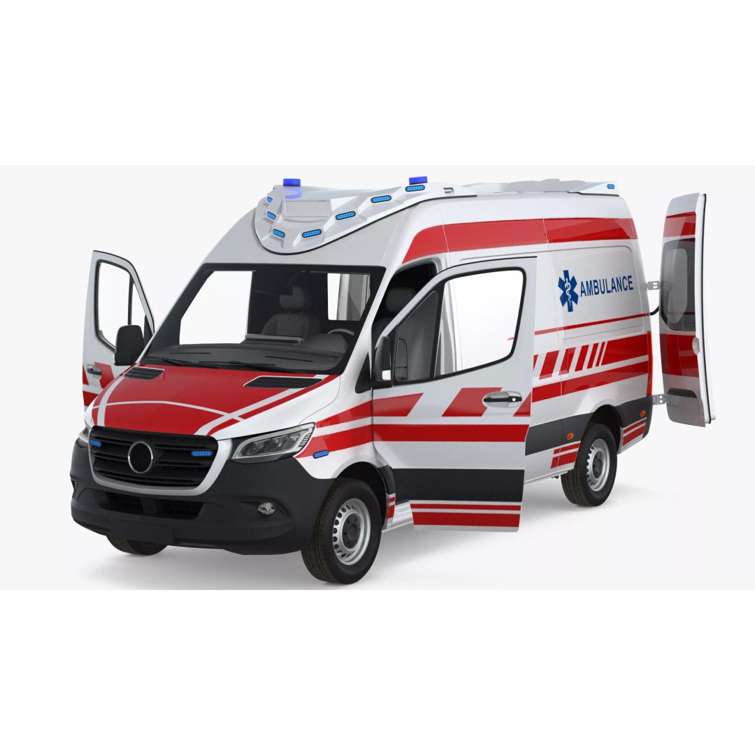 Paramedic Ambulance 3D Model – Rigged High-Quality Vehicle Asset - View 17