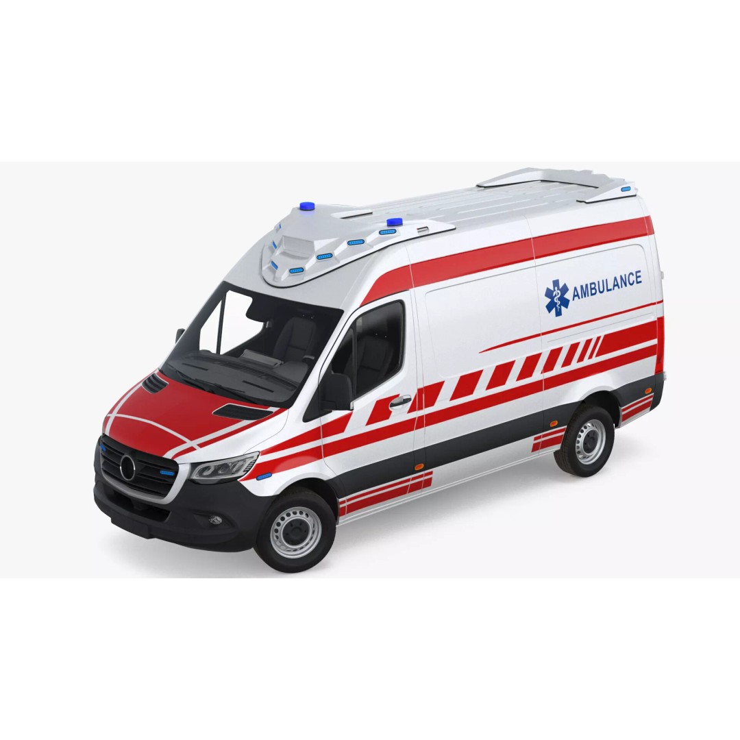 Paramedic Ambulance 3D Model – Rigged High-Quality Vehicle Asset - View 19