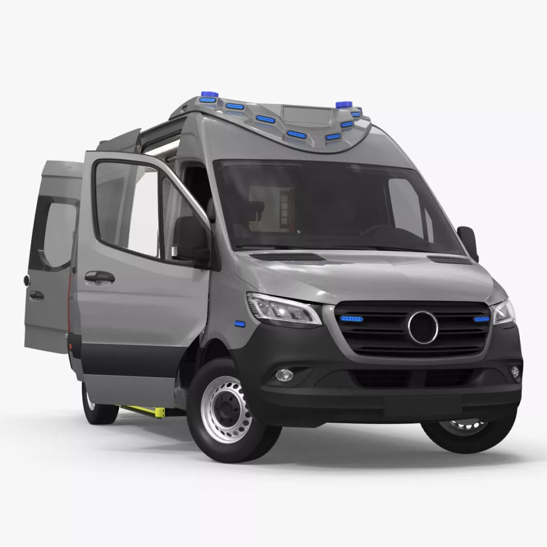Paramedic Ambulance 3D Model – Rigged High-Quality Vehicle Asset - View 2