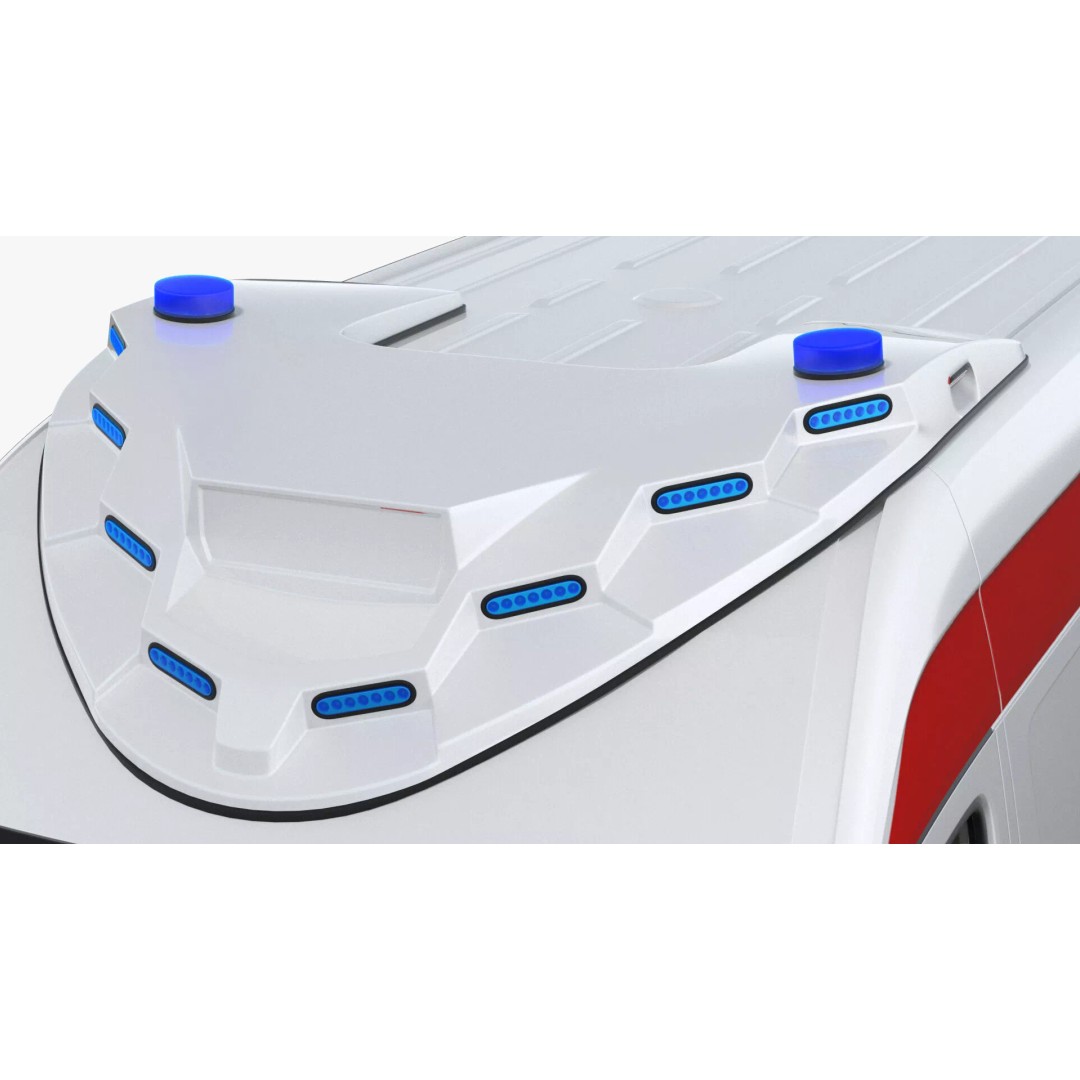 Paramedic Ambulance 3D Model – Rigged High-Quality Vehicle Asset - View 22