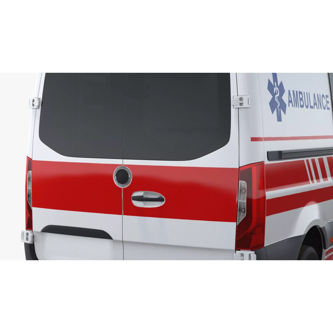 Paramedic Ambulance 3D Model – Rigged High-Quality Vehicle Asset - View 24