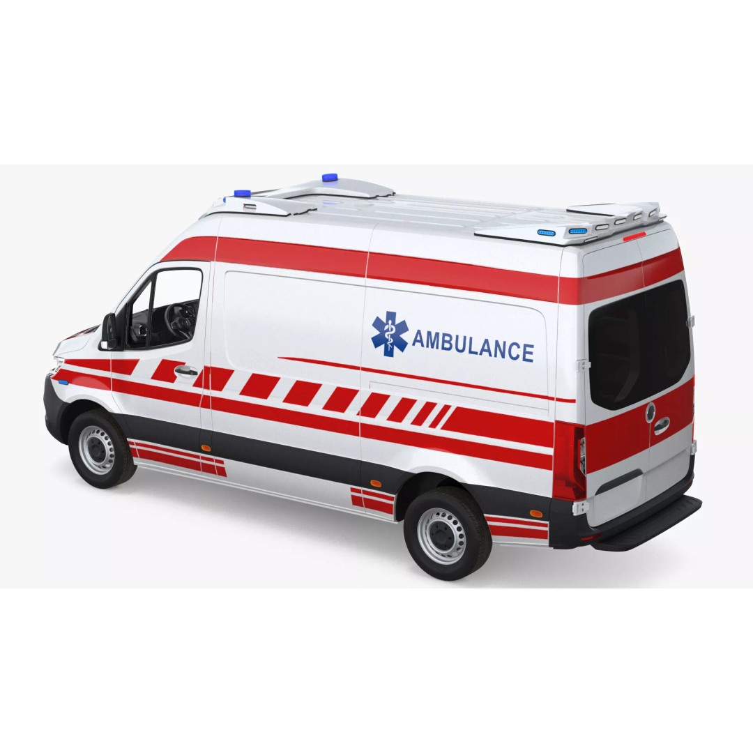 Paramedic Ambulance 3D Model – Rigged High-Quality Vehicle Asset - View 25