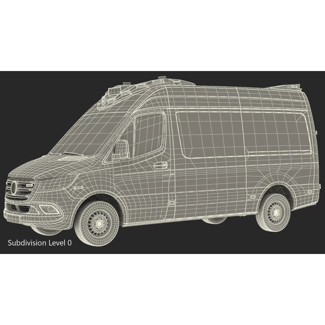 Paramedic Ambulance 3D Model – Rigged High-Quality Vehicle Asset - View 29