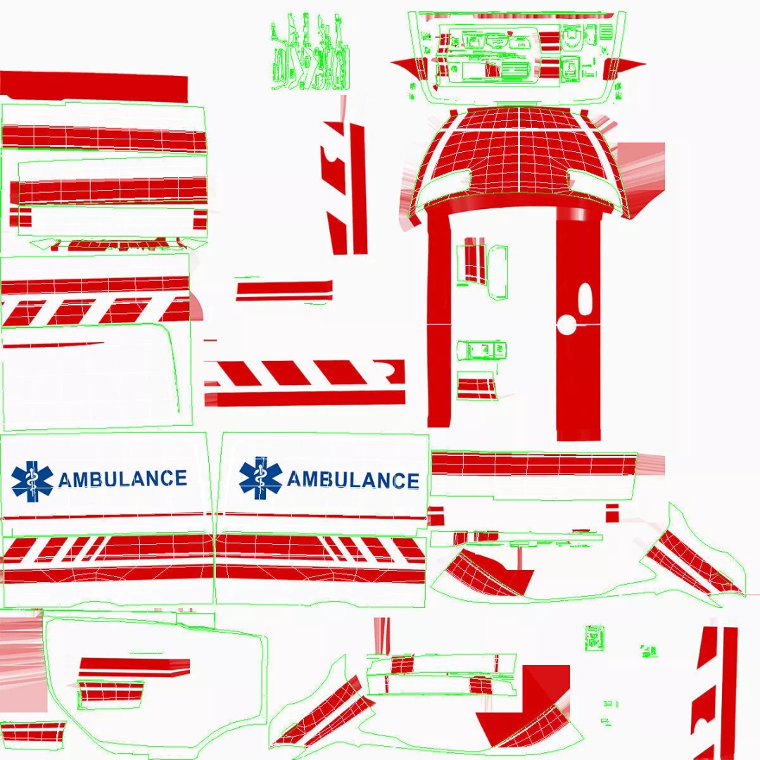 Paramedic Ambulance 3D Model – Rigged High-Quality Vehicle Asset - View 31