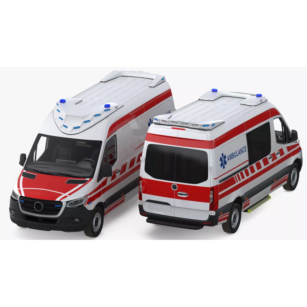 Paramedic Ambulance 3D Model – Rigged High-Quality Vehicle Asset - View 5