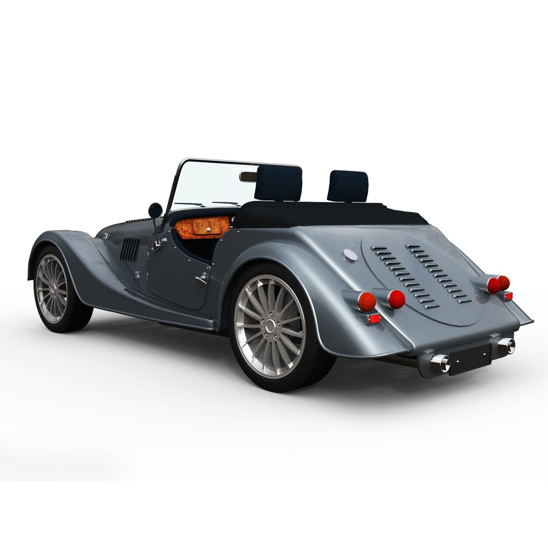 Morgan Motor Company 3D Model – Luxury Sports Car, FBX, OBJ, Rigged