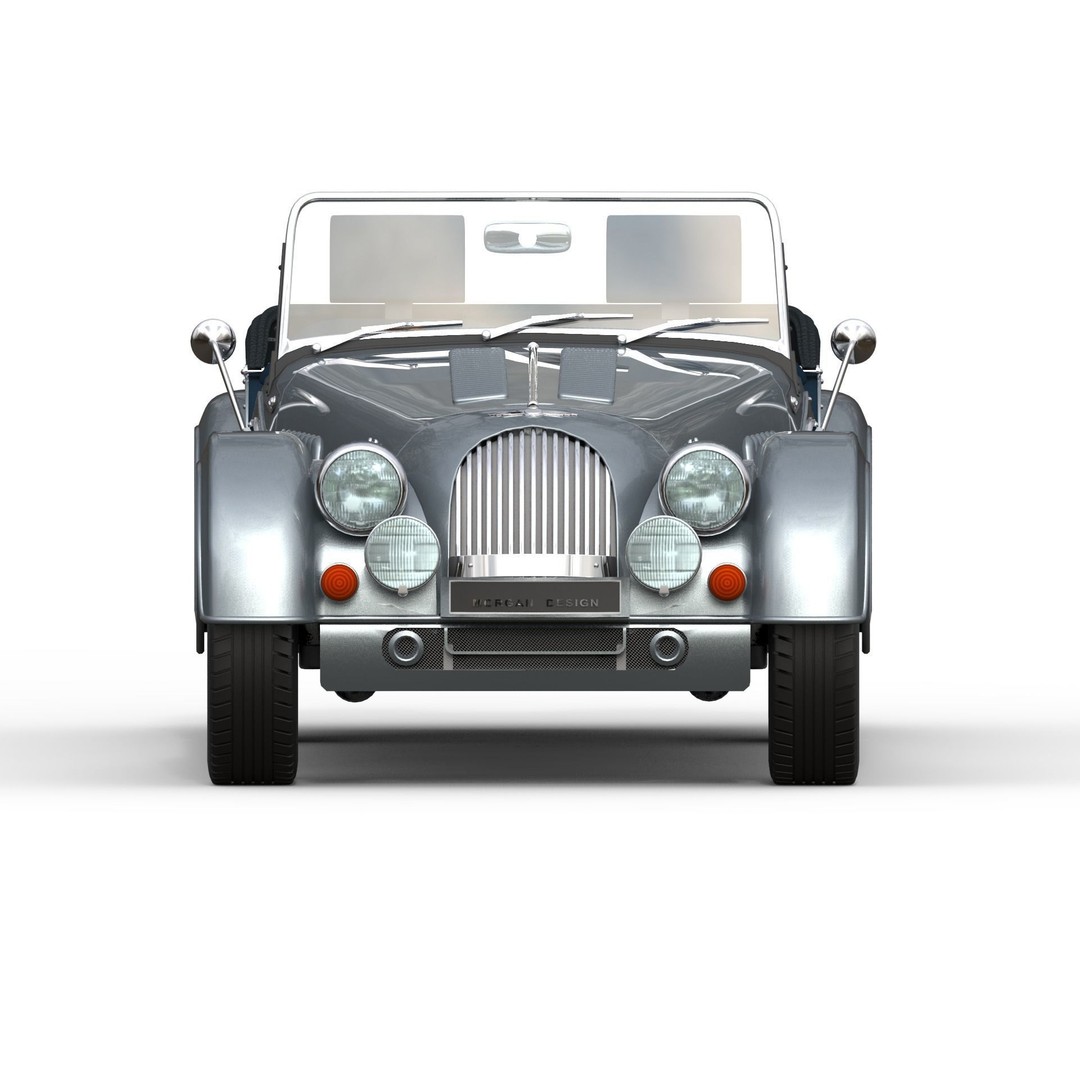 Morgan Motor Company 3D Model – Luxury Sports Car, FBX, OBJ, Rigged - View 10