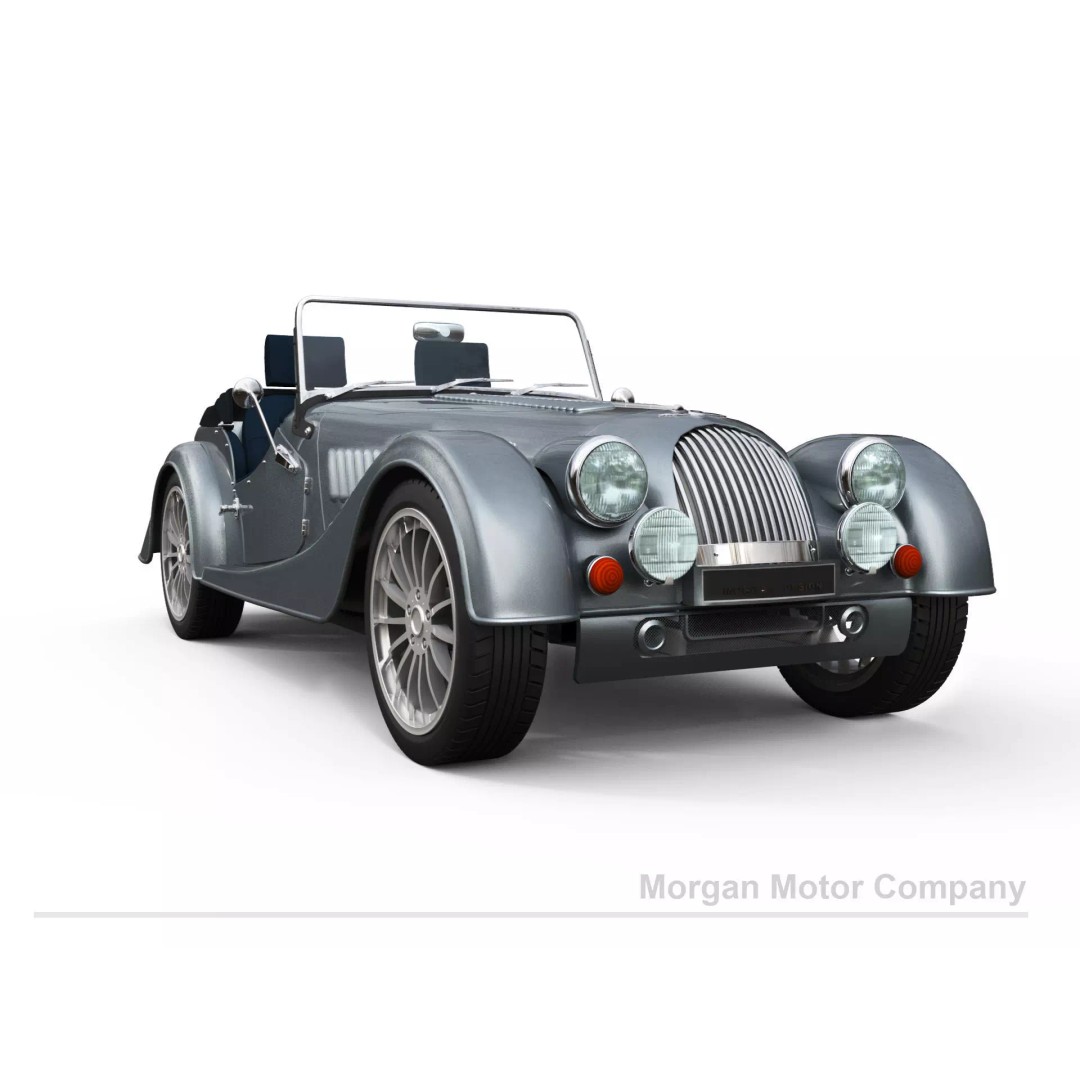 Morgan Motor Company 3D Model – Luxury Sports Car, FBX, OBJ, Rigged - View 2