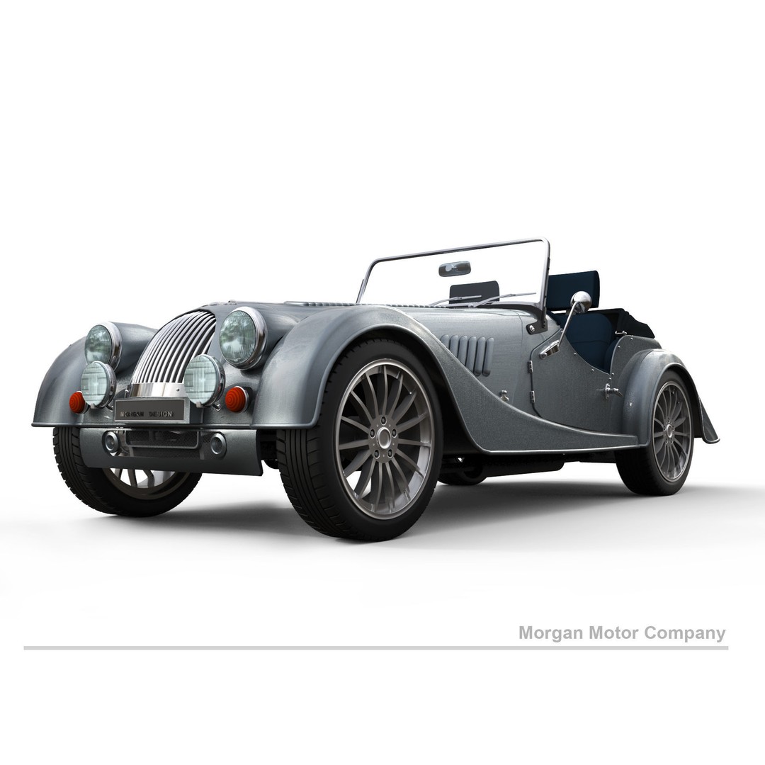 Morgan Motor Company 3D Model – Luxury Sports Car, FBX, OBJ, Rigged - View 3