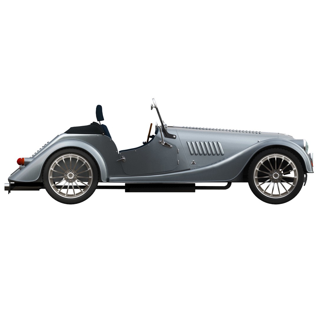 Morgan Motor Company 3D Model – Luxury Sports Car, FBX, OBJ, Rigged - View 9