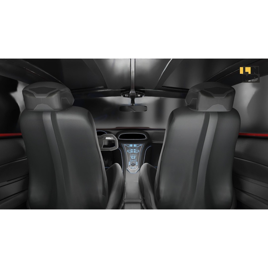 Futuristic Concept Car 3D Model – High Poly Game Asset, FBX & OBJ - View 30