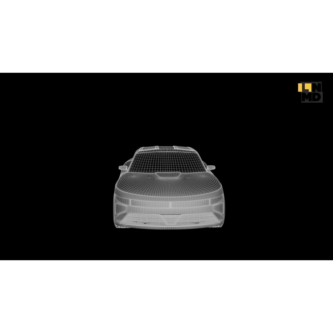 Futuristic Concept Car 3D Model – High Poly Game Asset, FBX & OBJ - View 42