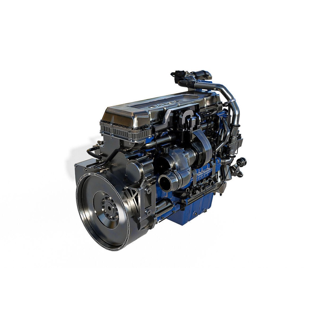 Volvo D13 Diesel Engine 3D Model – Low Poly Game Asset, FBX - View 5