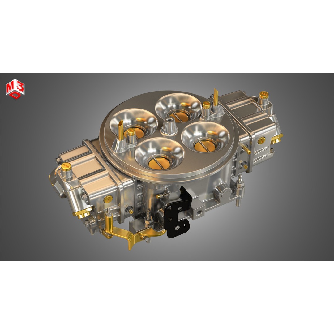572 V8 Engine 3D Model – High Poly Vintage Muscle Car Engine, FBX/OBJ