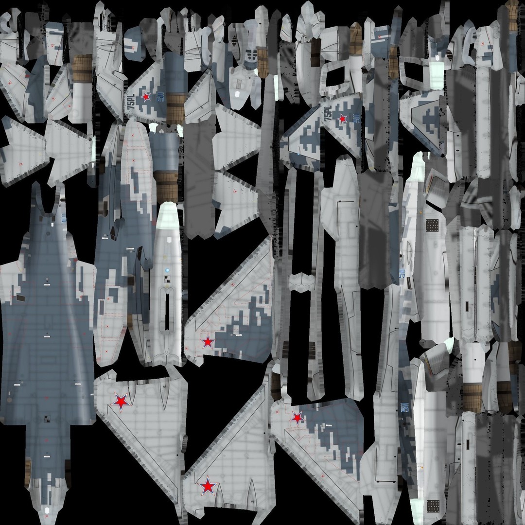 Sukhoi SU-57 Felon 3D Model – Low Poly Rigged Aircraft, FBX