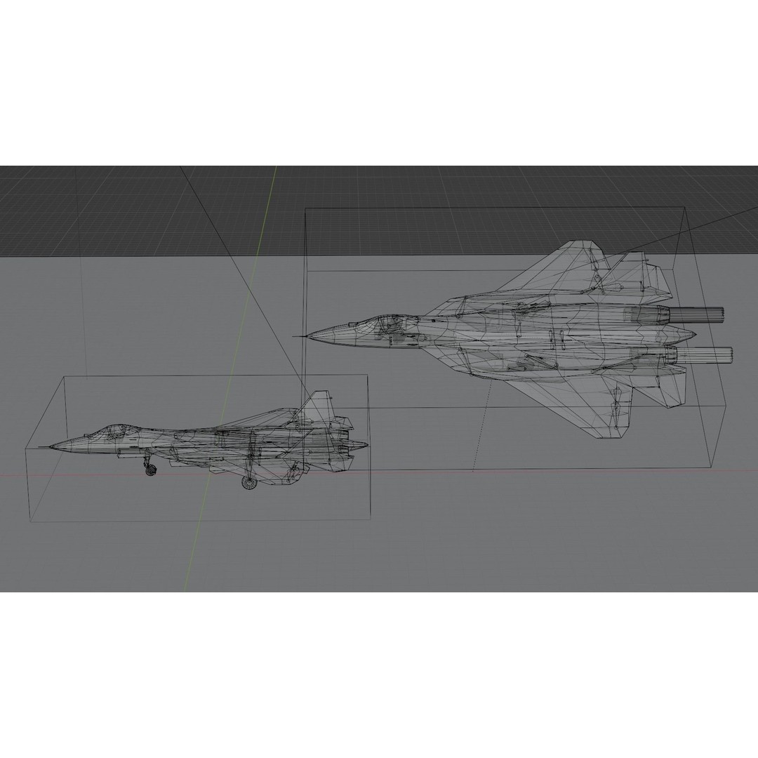 Sukhoi SU-57 Felon 3D Model – Low Poly Rigged Aircraft, FBX - View 16