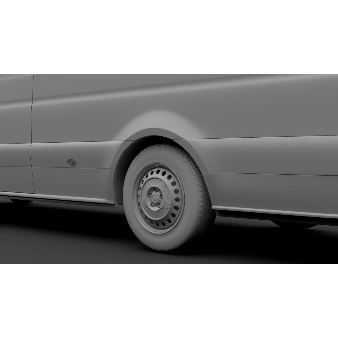 Mercedes Benz Sprinter Van 3D Model – High Poly RWD, FBX, OBJ - View 15