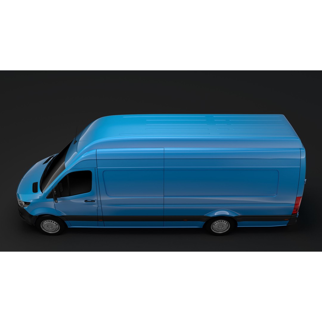 Mercedes Benz Sprinter Van 3D Model – High Poly RWD, FBX, OBJ - View 5