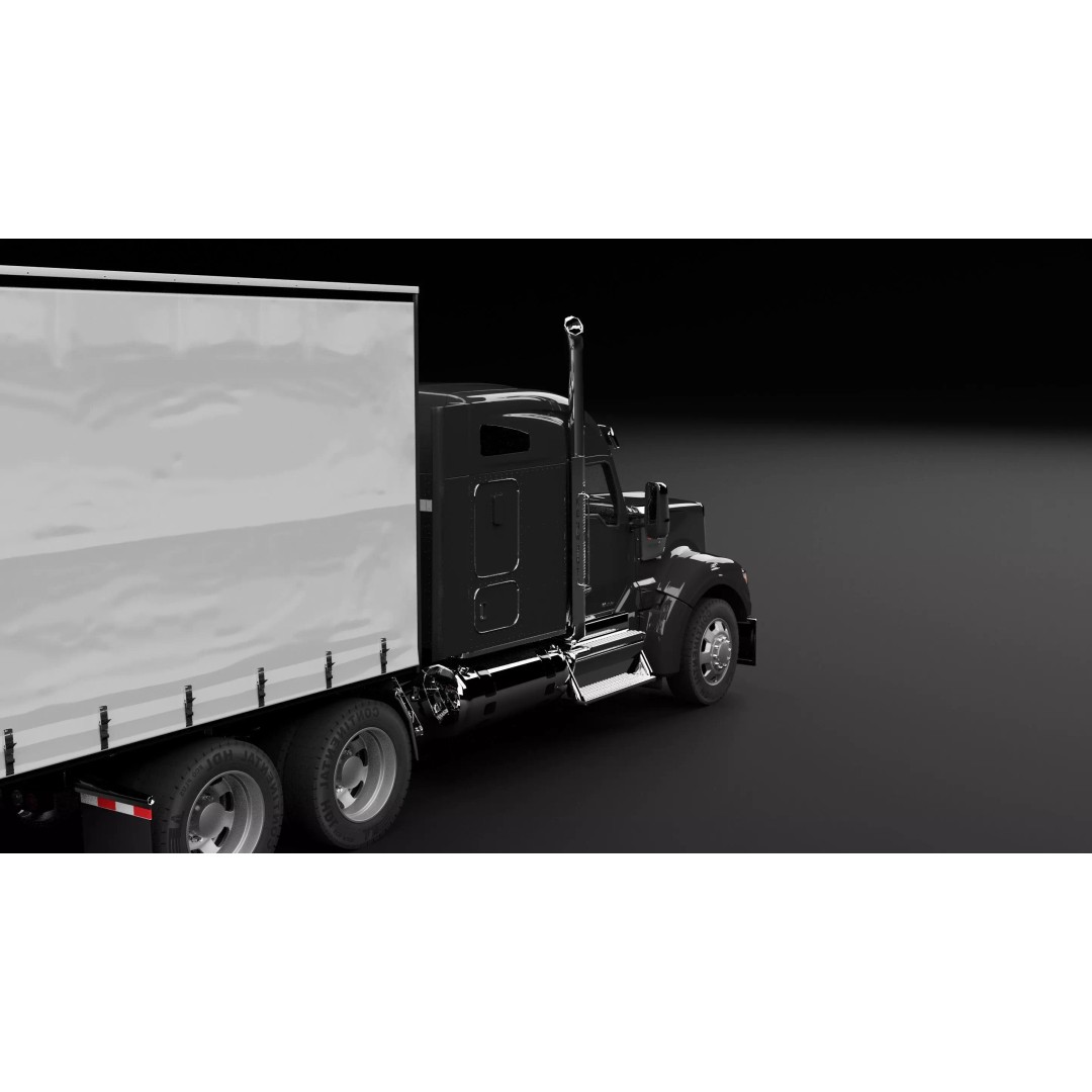 Kenworth 990 Truck 3D Model – High Poly Vehicle for Animation, FBX, OBJ - View 11